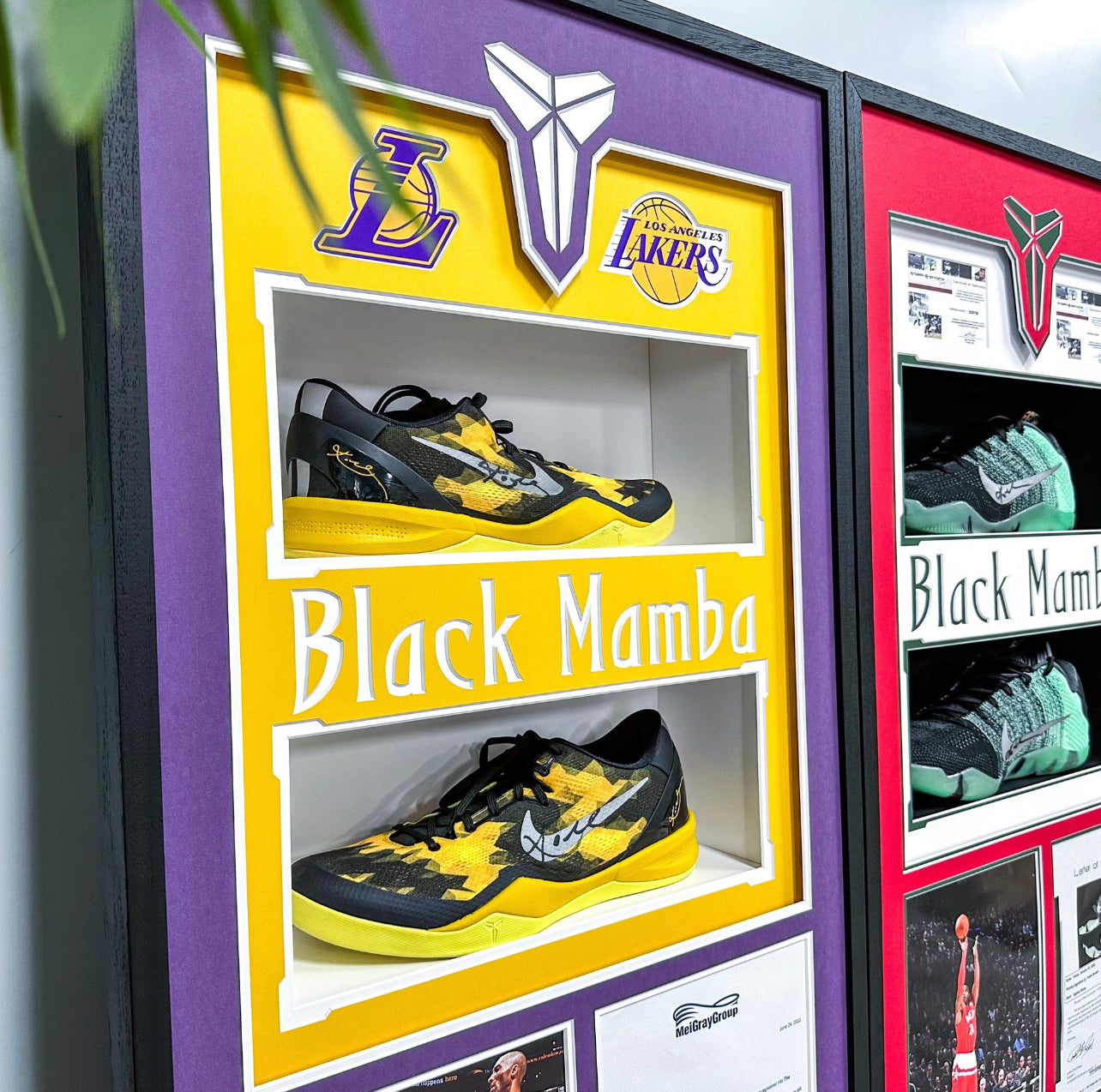Kobe Bryant Sneakers with Personalized Custom Design Framed 000050