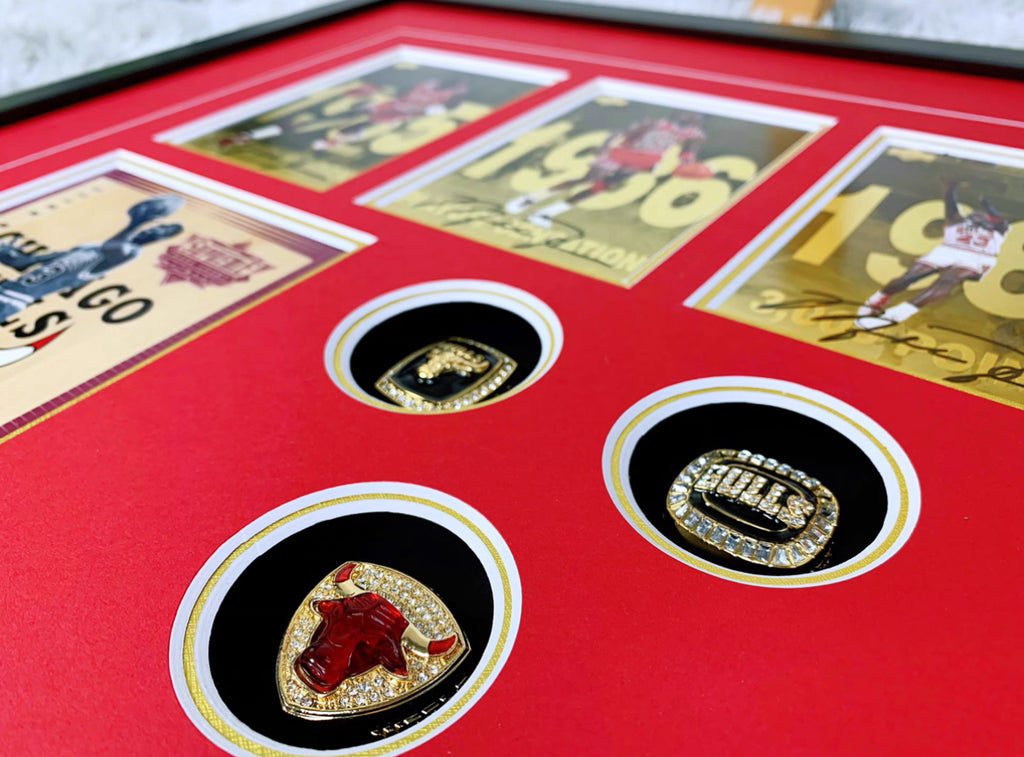 Michael Jordan Trading Card with Personalized Custom Design Framed 00014