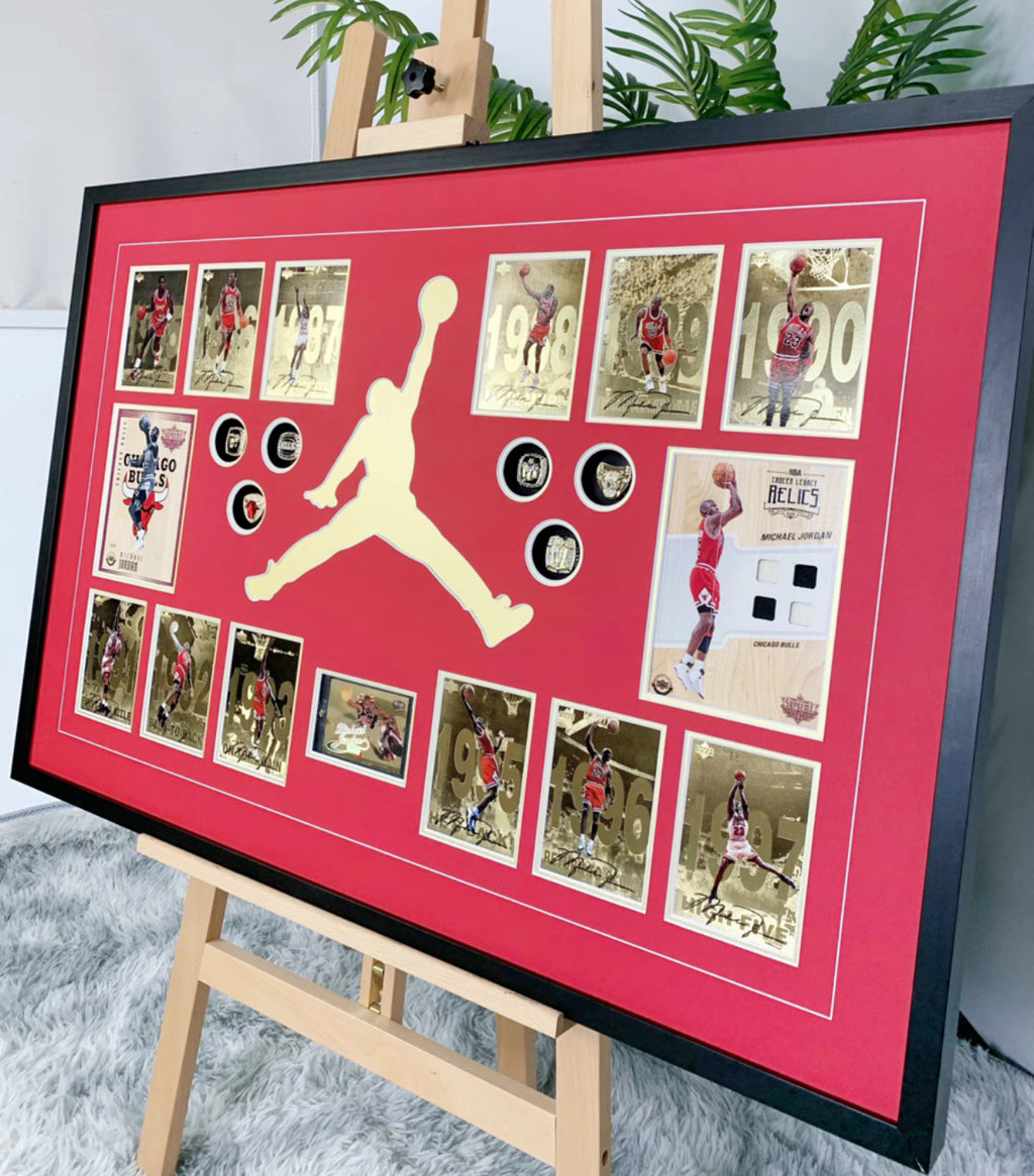 Michael Jordan Trading Card with Personalized Custom Design Framed 00014