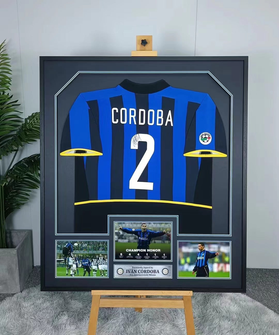 Ivan Cordoba F.C. Internazionale Milano Jersey Framing 00007