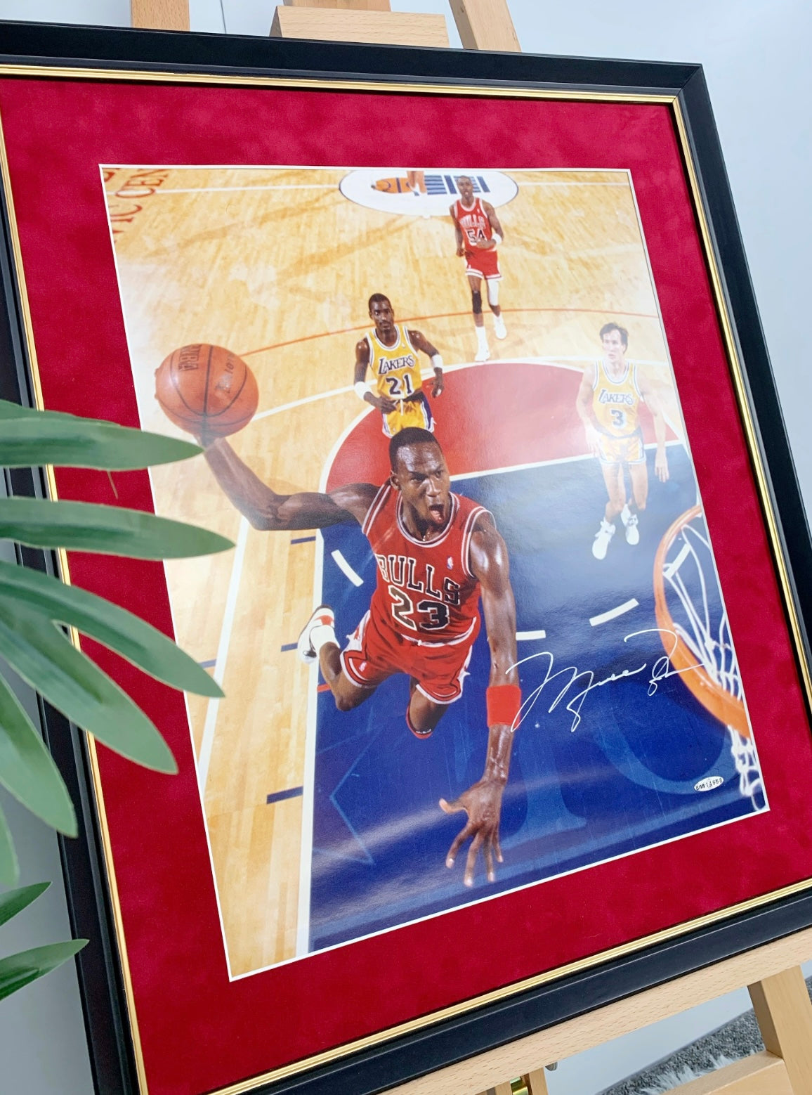 Michael Jordan Poster with Personalized Custom Design Framed 000062