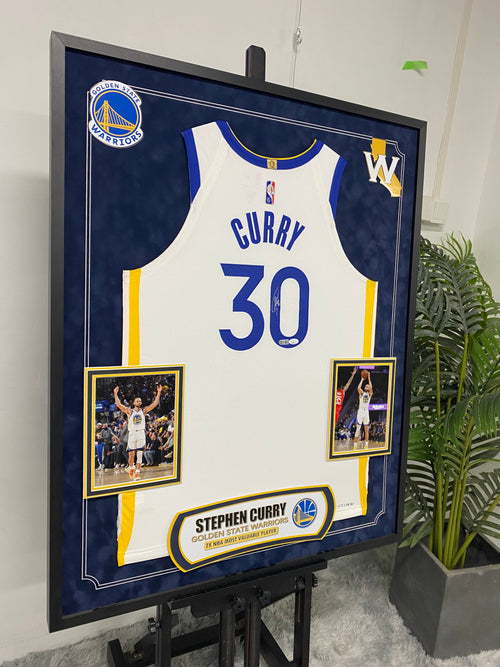Stephen Curry Golden State Warriors Jersey Framed