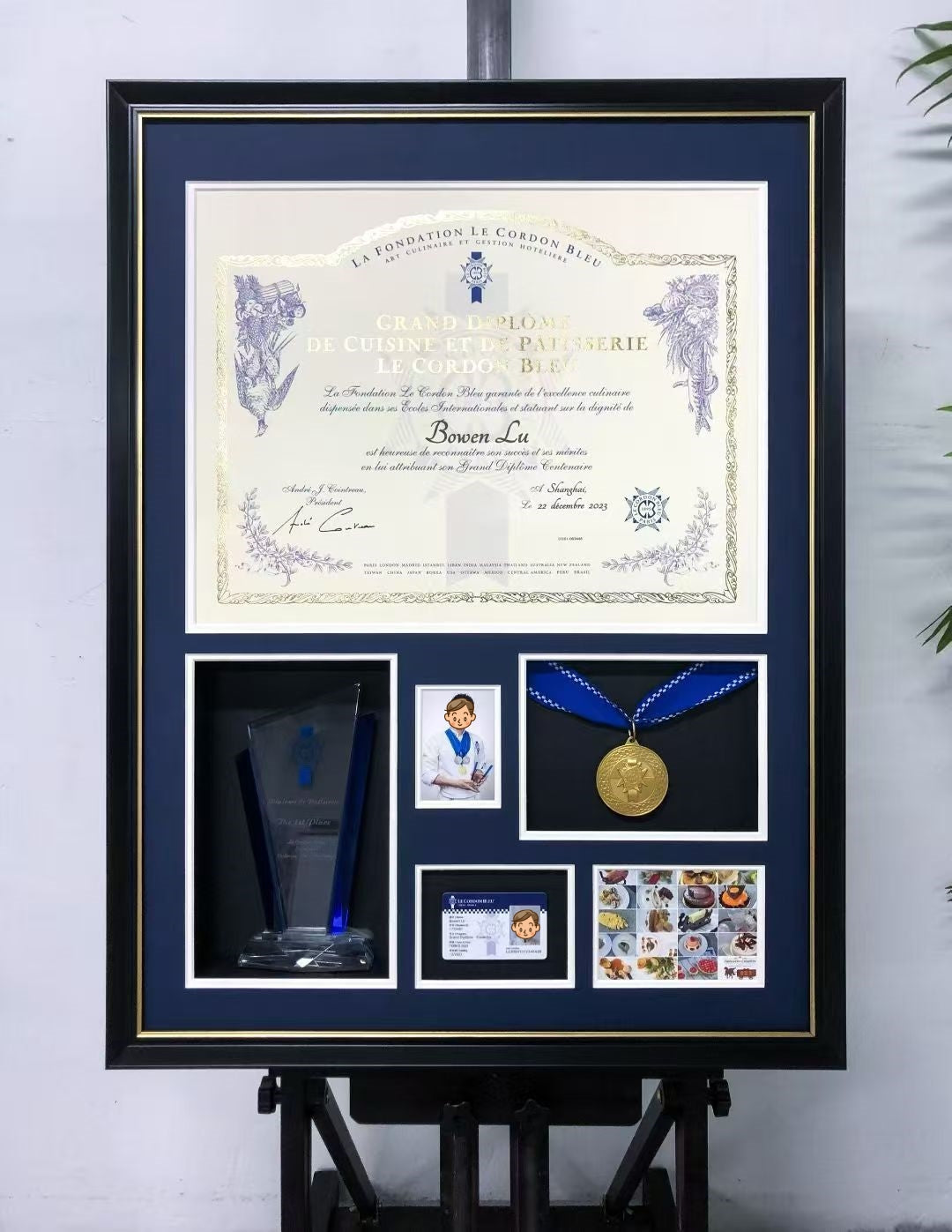 Certificate custom framing 000198