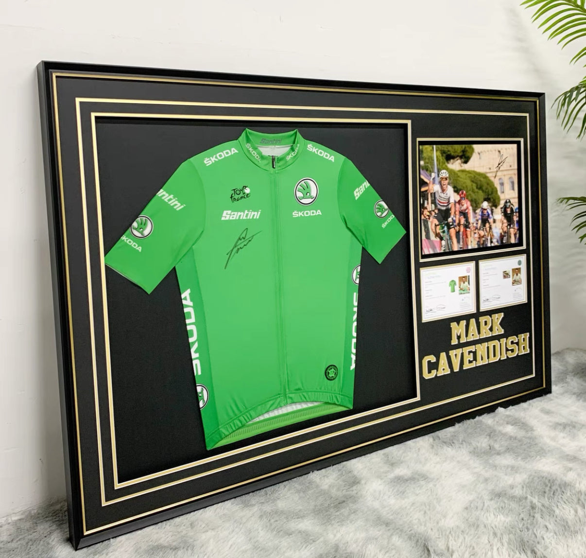 Cycling clothes Mark Cavendish Game Jersey with Personalized Custom Design Framed  000046