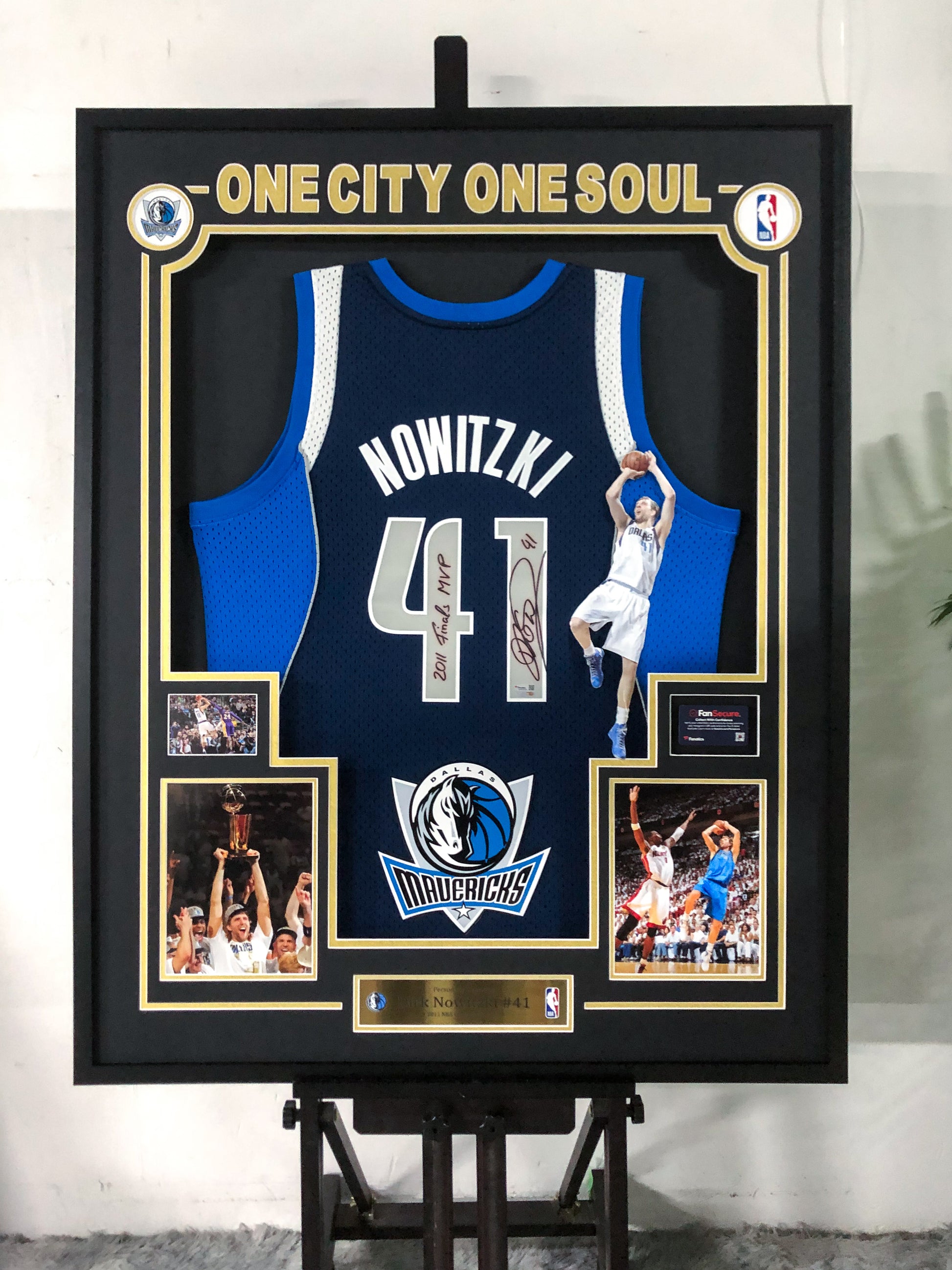 Dirk Nowitzki Dallas Mavericks Jersey Framing  00013