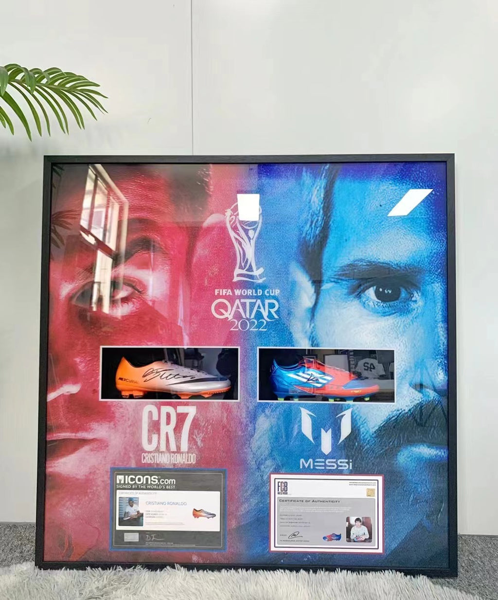 Lionel Messi  Cristiano Ronaldo  Sneakers with Personalized Personalized sneaker signature 000215