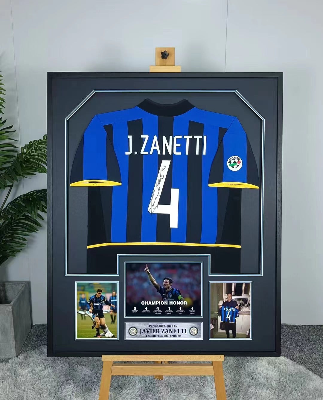 Javier Zanetti  F.C. Internazionale Milano Jersey Framing 00008