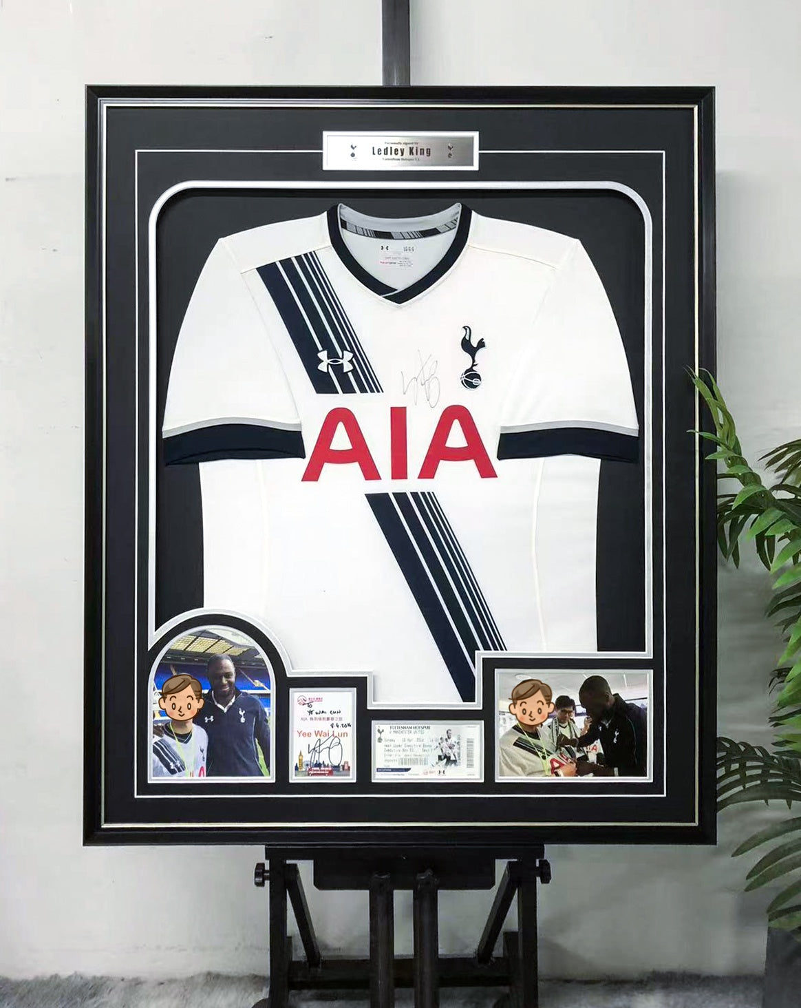 Ledley King Tottenham Hotspur Jersey Framing  00011