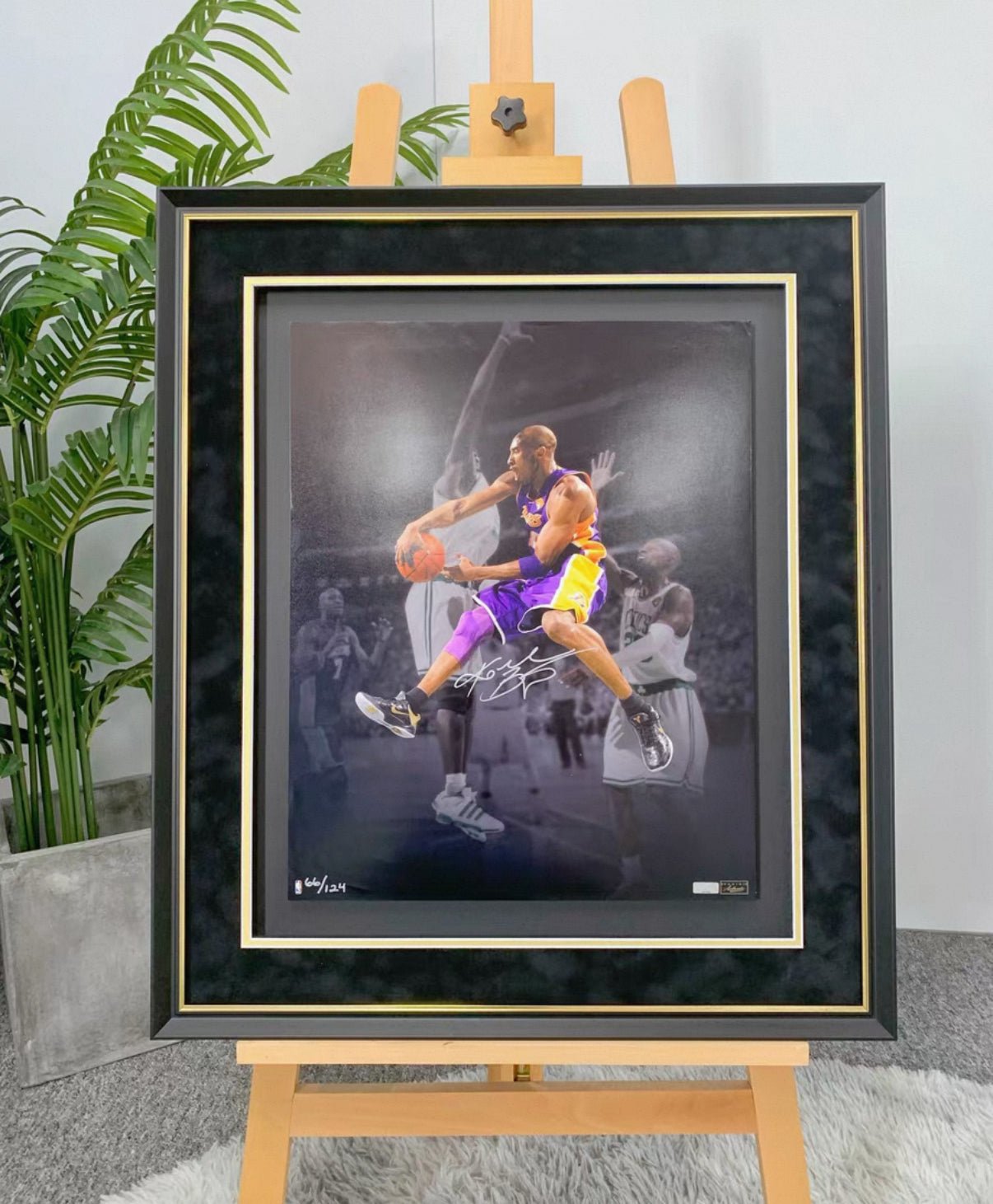 Kobe Bryant Poster with Personalized Custom Design Framed 000085