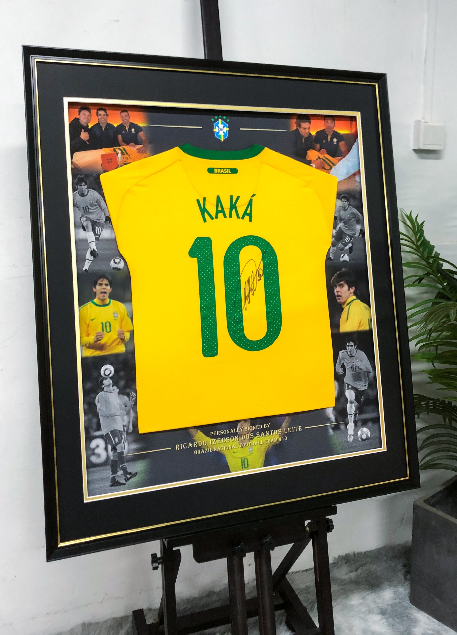 Kaká Brazil Jersey Framing  00024