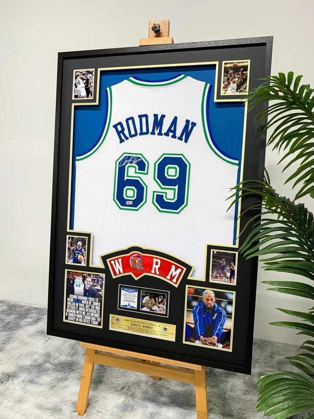 Dennis Rodman Dallas Mavericks Jersey Framing   000016