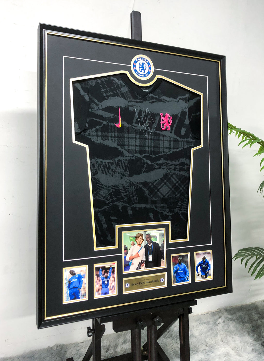 Jimmy Floyd Hasselbaink Chelsea Football Club Jersey Framing  00021