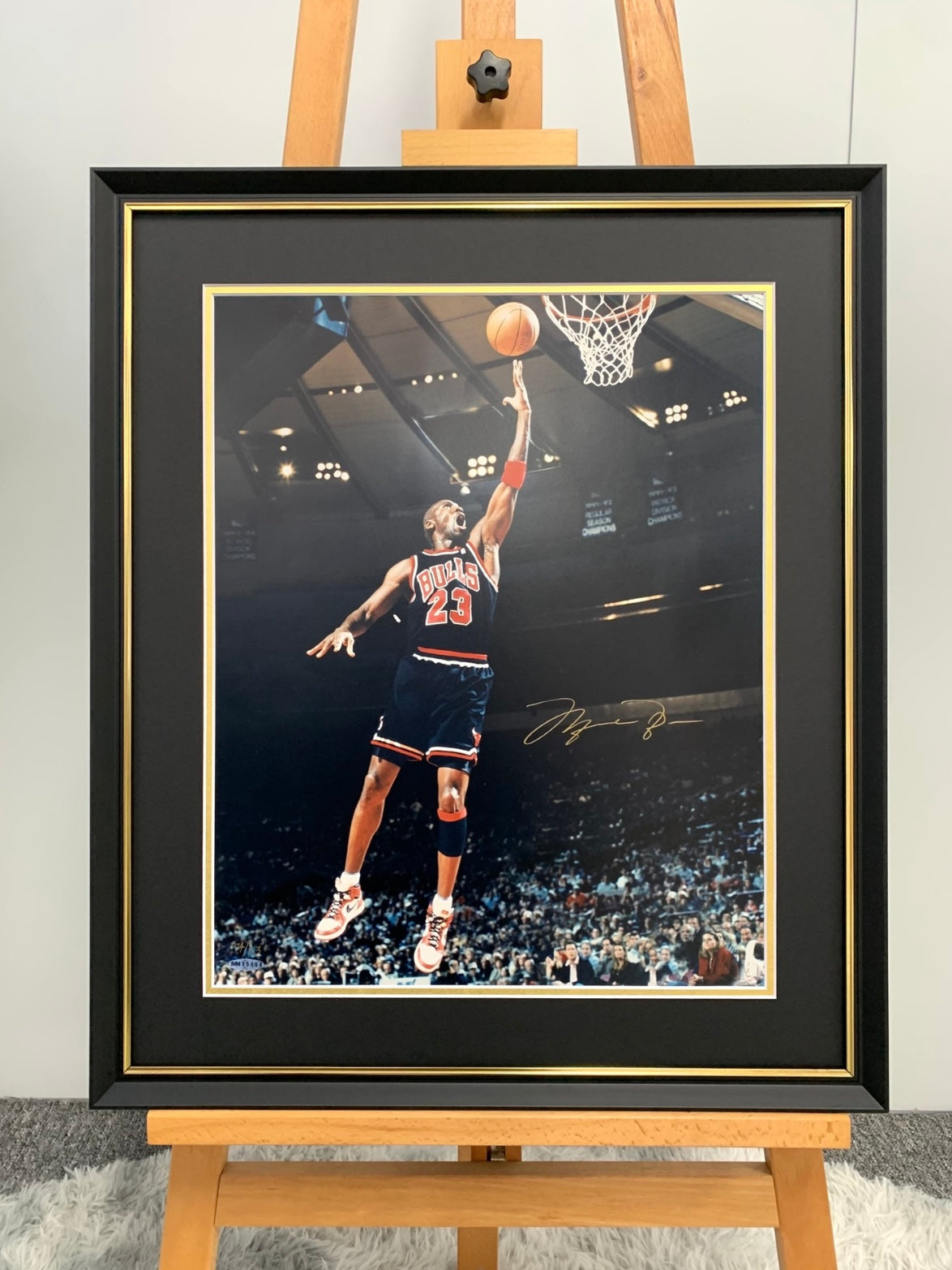 Michael Jordan Poster with Personalized Custom Design Framed 000077