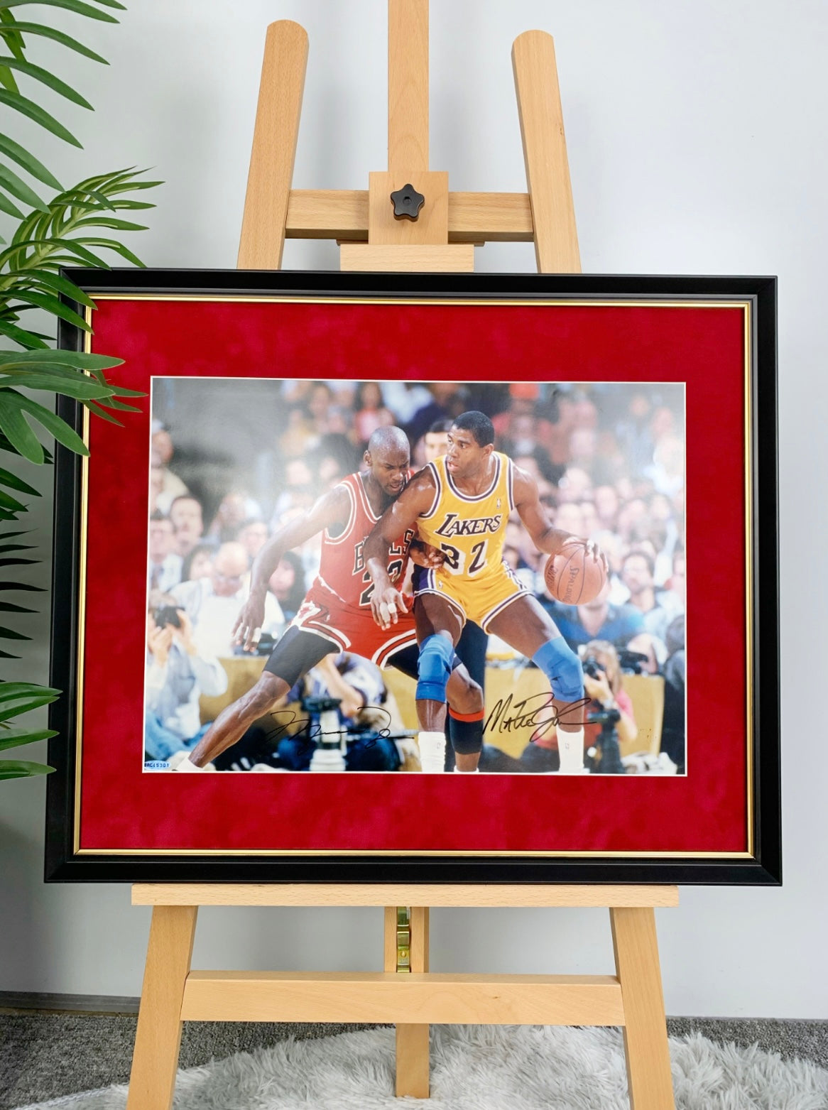 Michael Jordan Poster with Personalized Custom Design Framed 000061