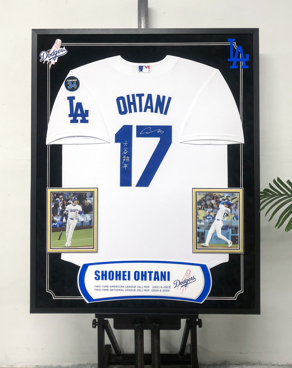 Shohei Ohtani Dodgers Jersey Framing 00025