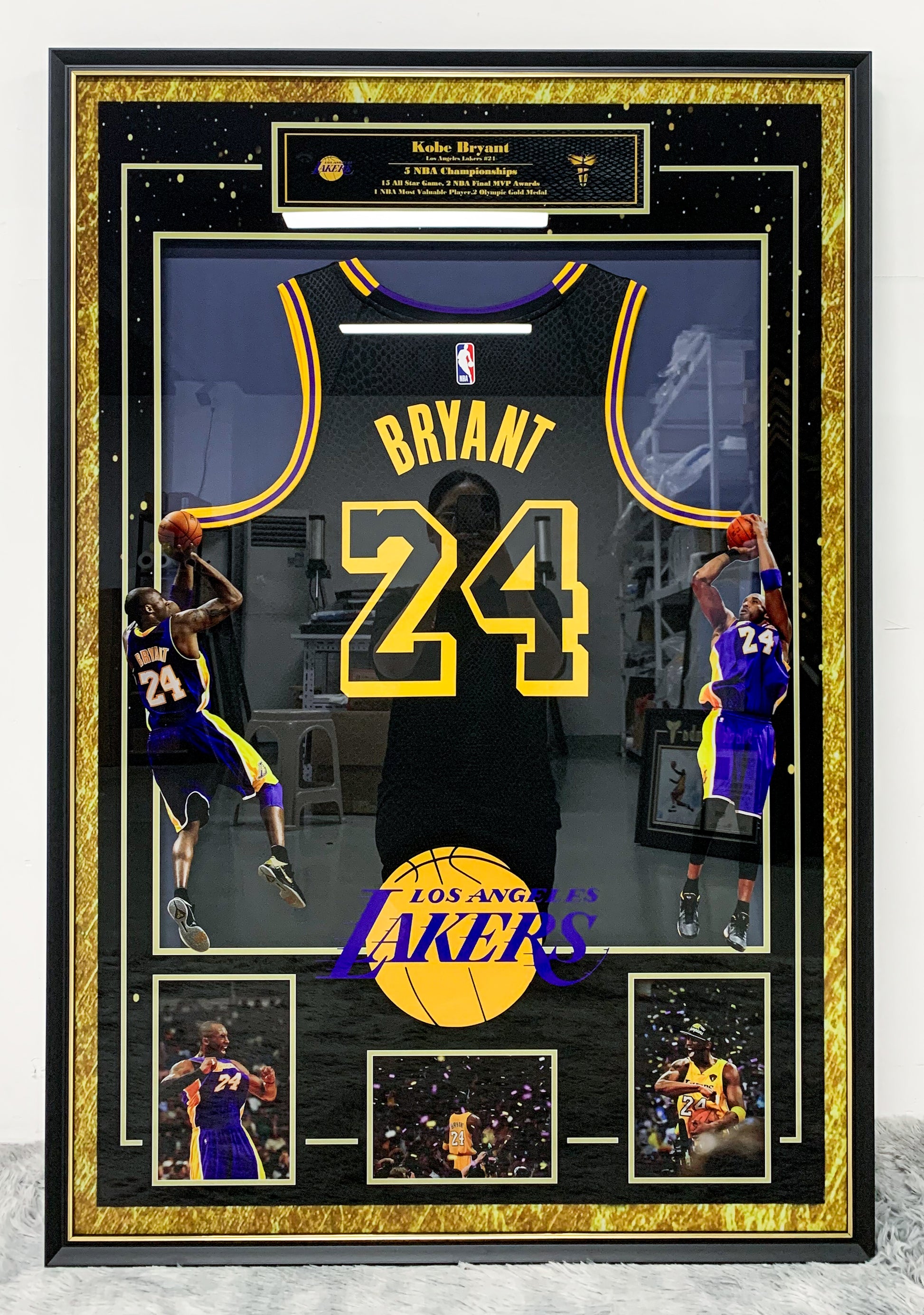 Kobe Bryant Los Angeles Lakers Custom Framing 00088