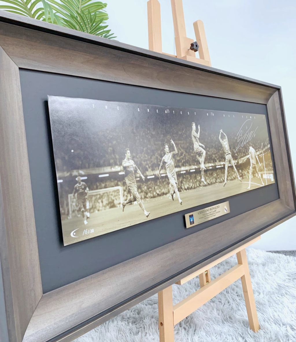 Cristiano Ronaldo Poster with Personalized Custom Design Framed 00007