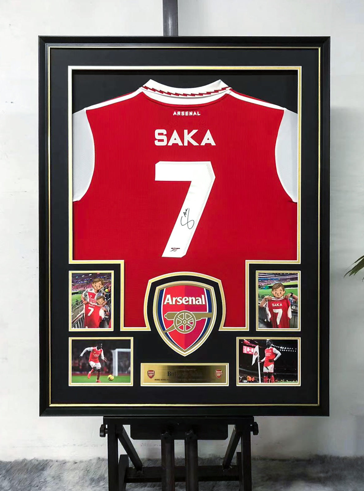 Bukayo Saka The Arsenal Football Club Jersey Framing   00046