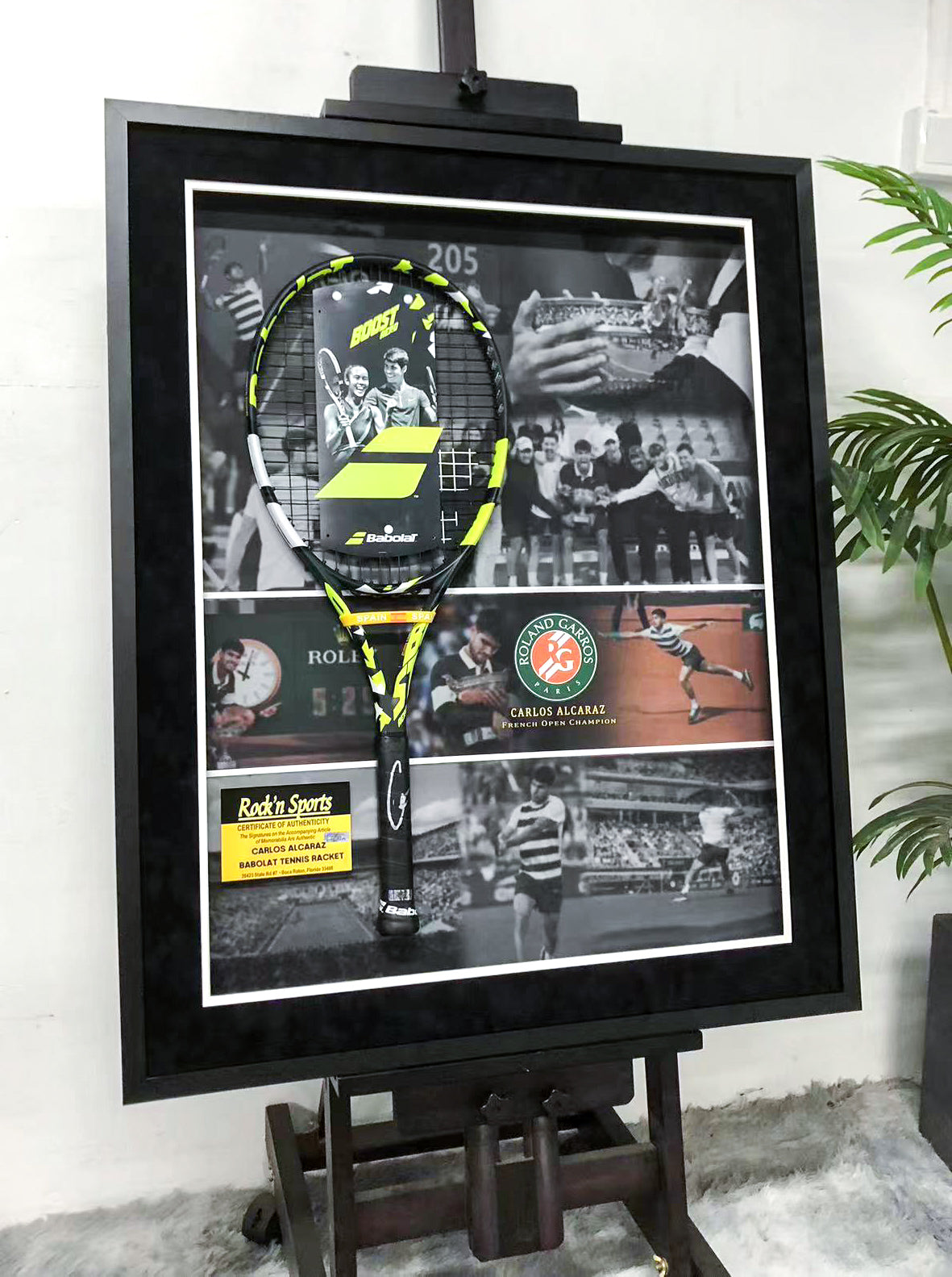 Tennis racket Sentimental Item with Personalized Custom Design Framed 00007