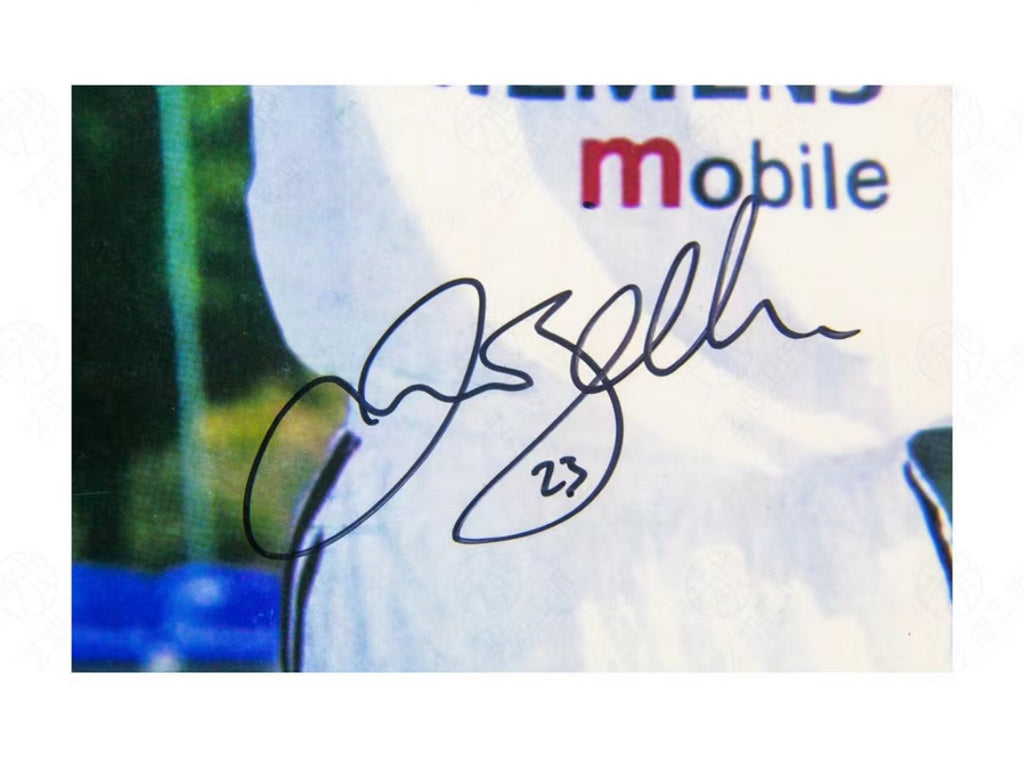 Real Madrid CF David Beckham Poster with Personalized Custom Design Framed 00005