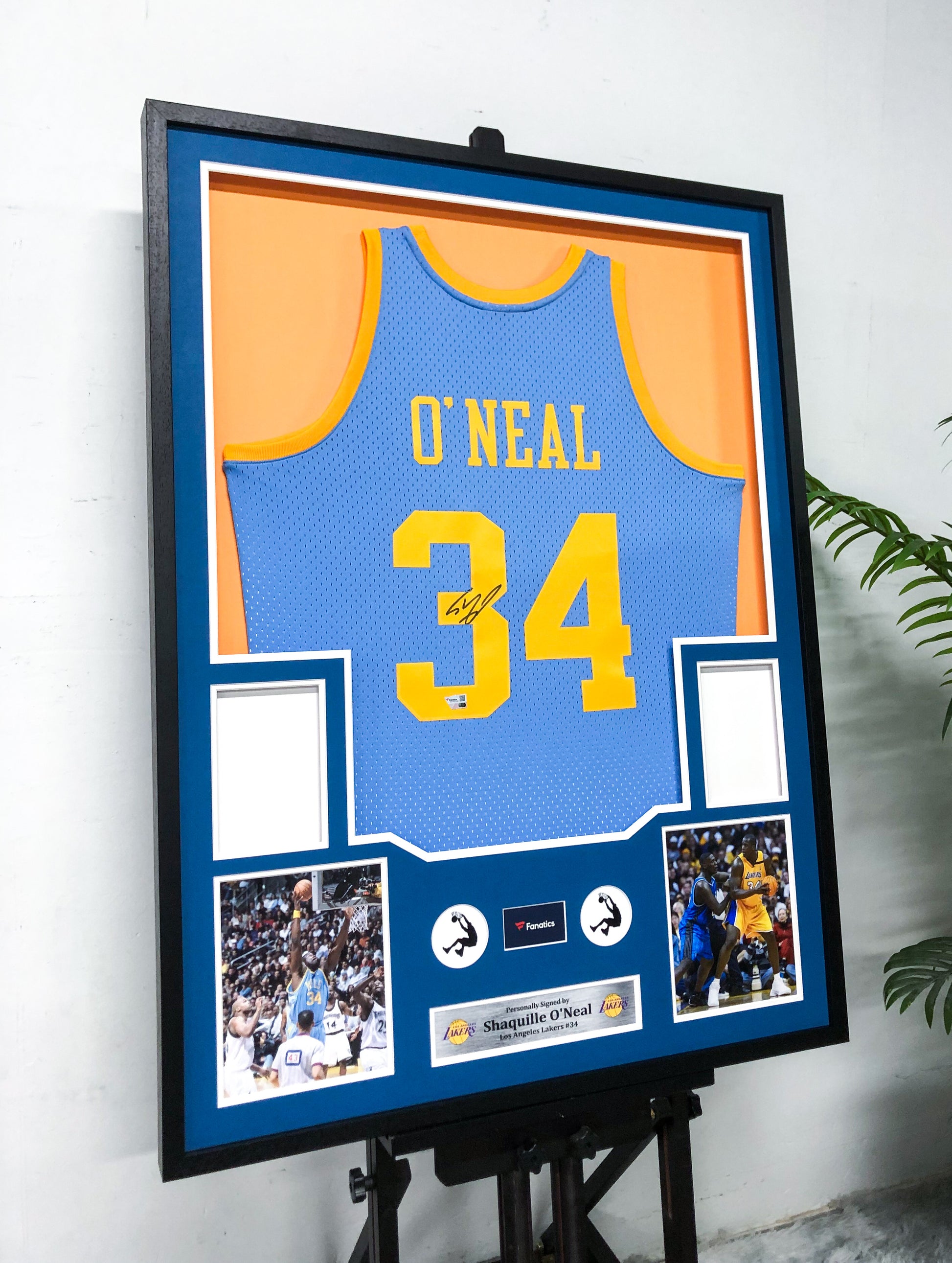 Shaquille O'Neal Los Angeles Lakers Jersey Framing  00018