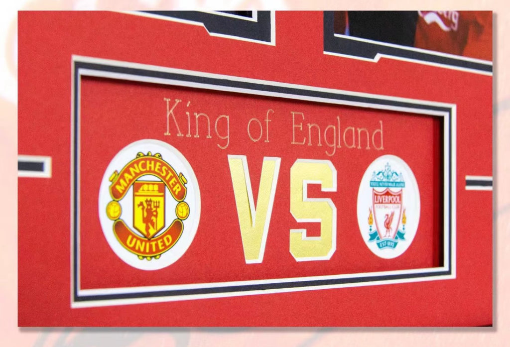 Manchester United Poster with Personalized Custom Design Framed 000027