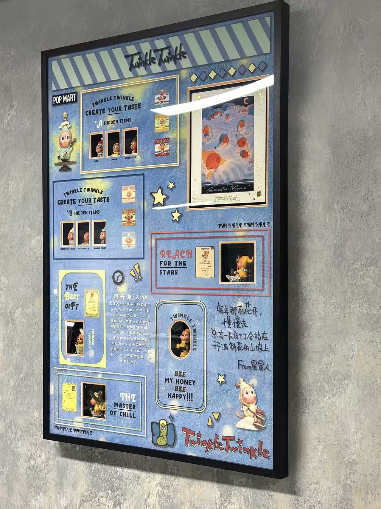 POP MART Sentimental Item with Personalized Custom Design Framed 000124