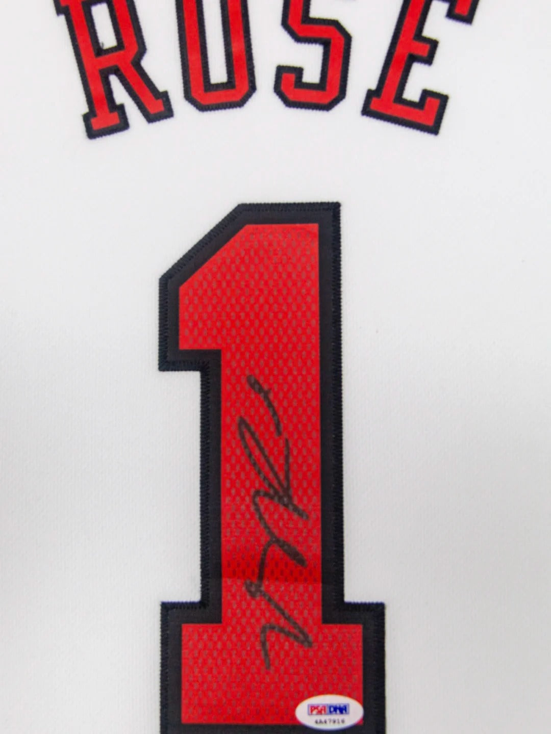 Chicago Bulls Derrick Rose Autographed Jersey with Personalized Custom Design Framed 00006