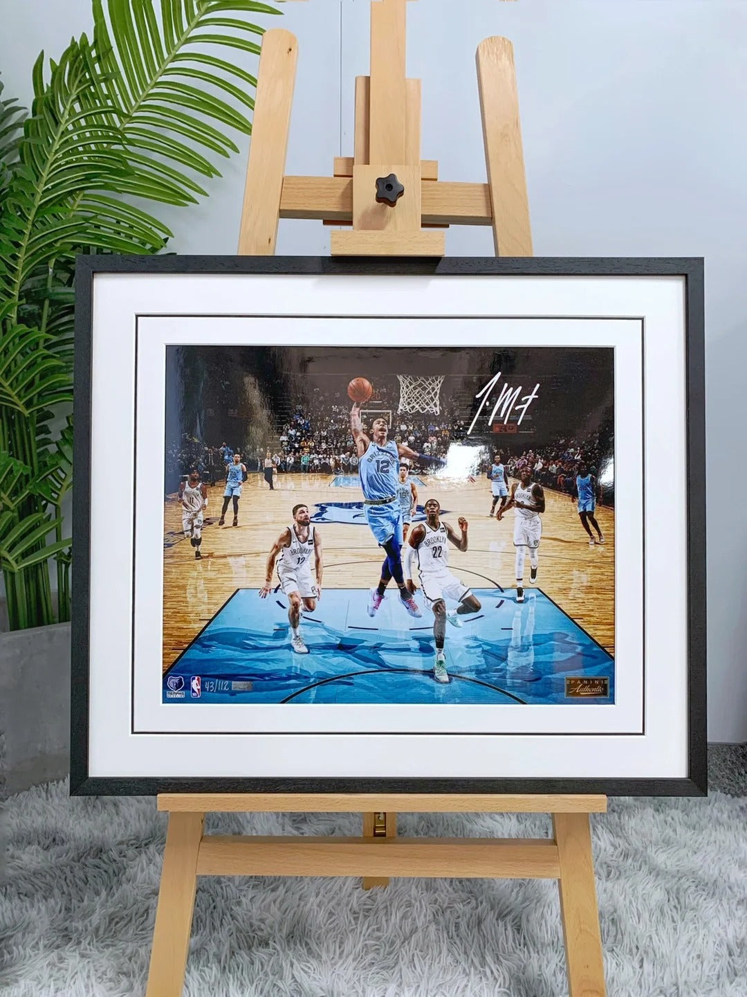 Memphis Grizzlies Ja Morant Poster with Personalized Custom Design Framed00004
