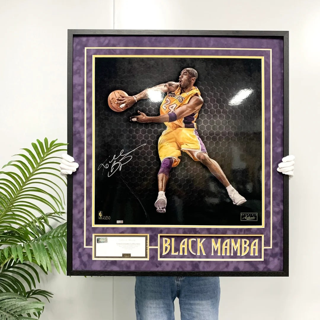 Kobe Bryant Poster with Personalized Custom Design Framed 000036