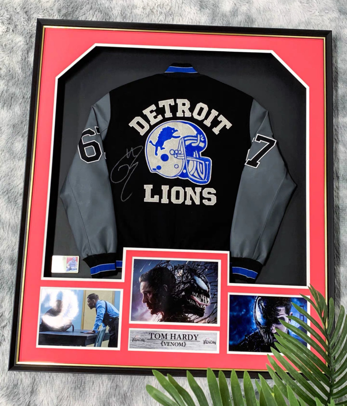 Tom Hardy Game Jersey with Personalized Custom Design Framed 000047