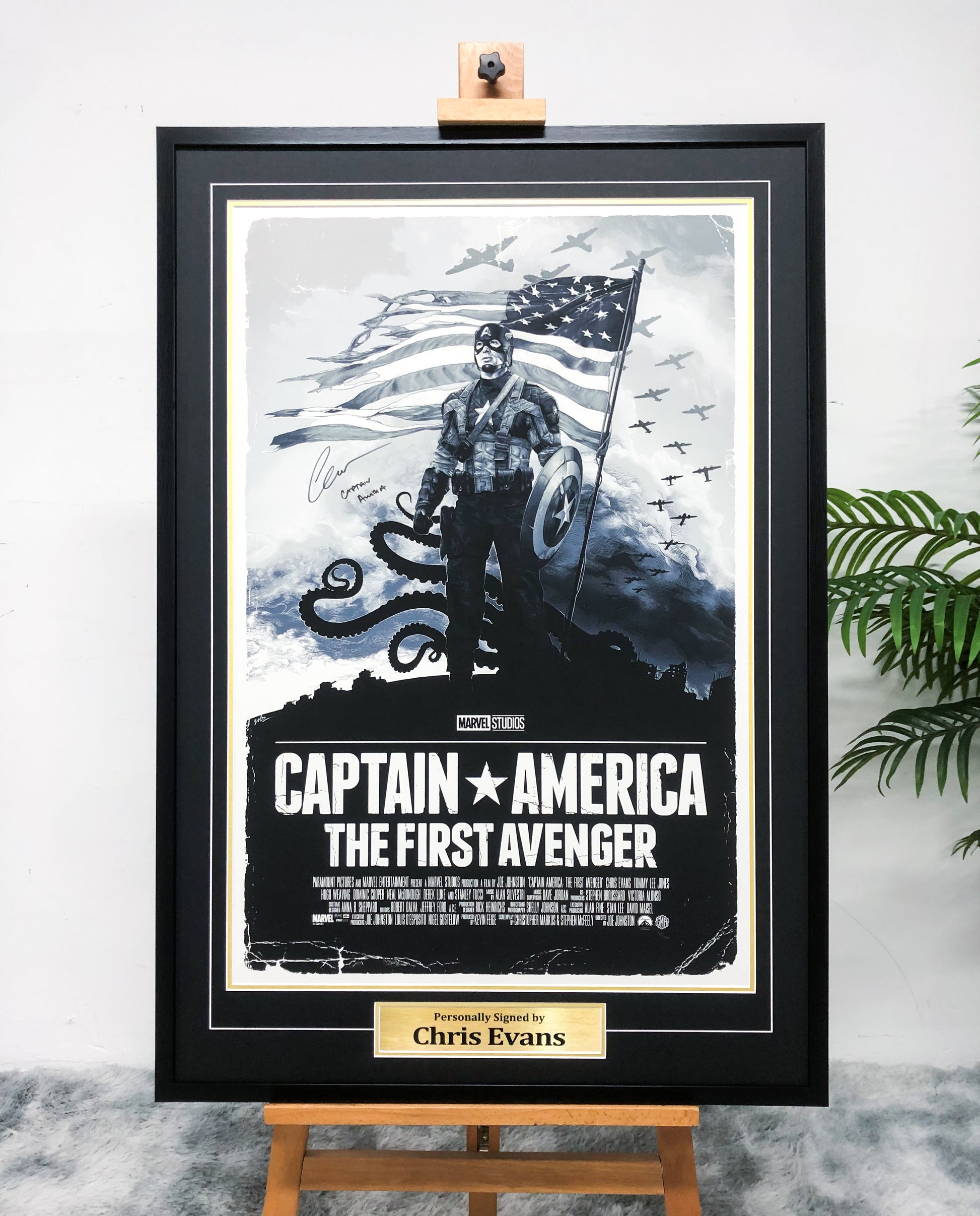 Captain America Poster Custom Framing 00094