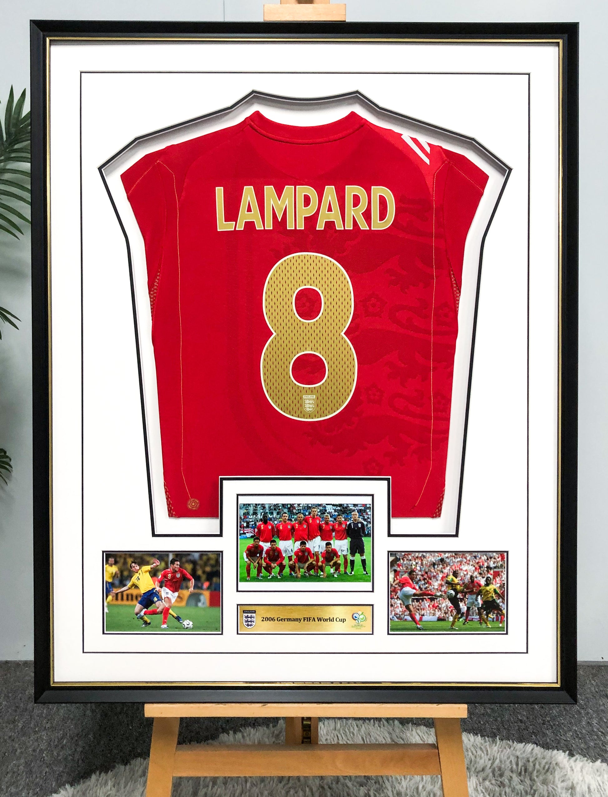 Frank Lampard England Jersey Framing   0002