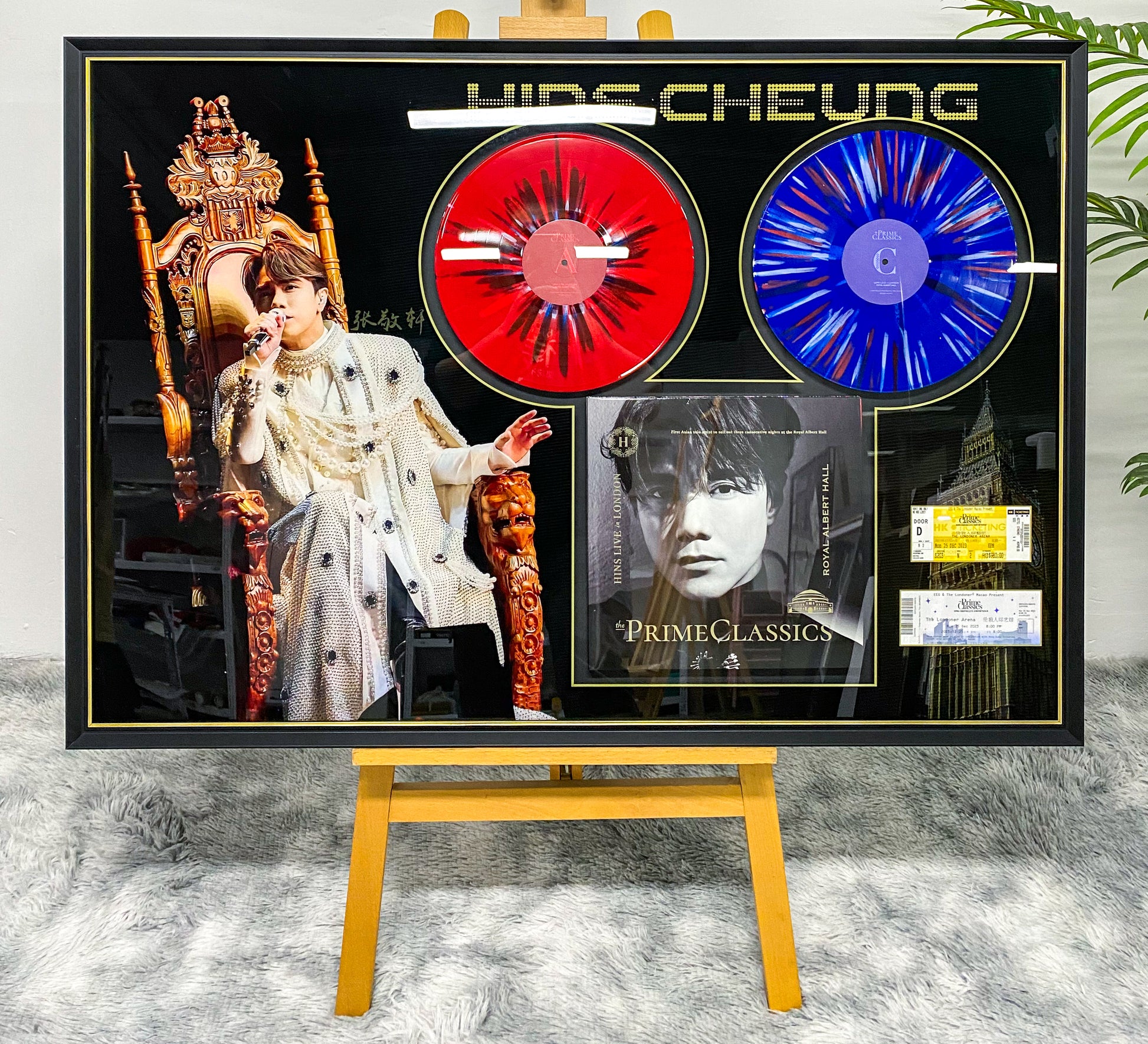 Vinyl records custom framing 000208