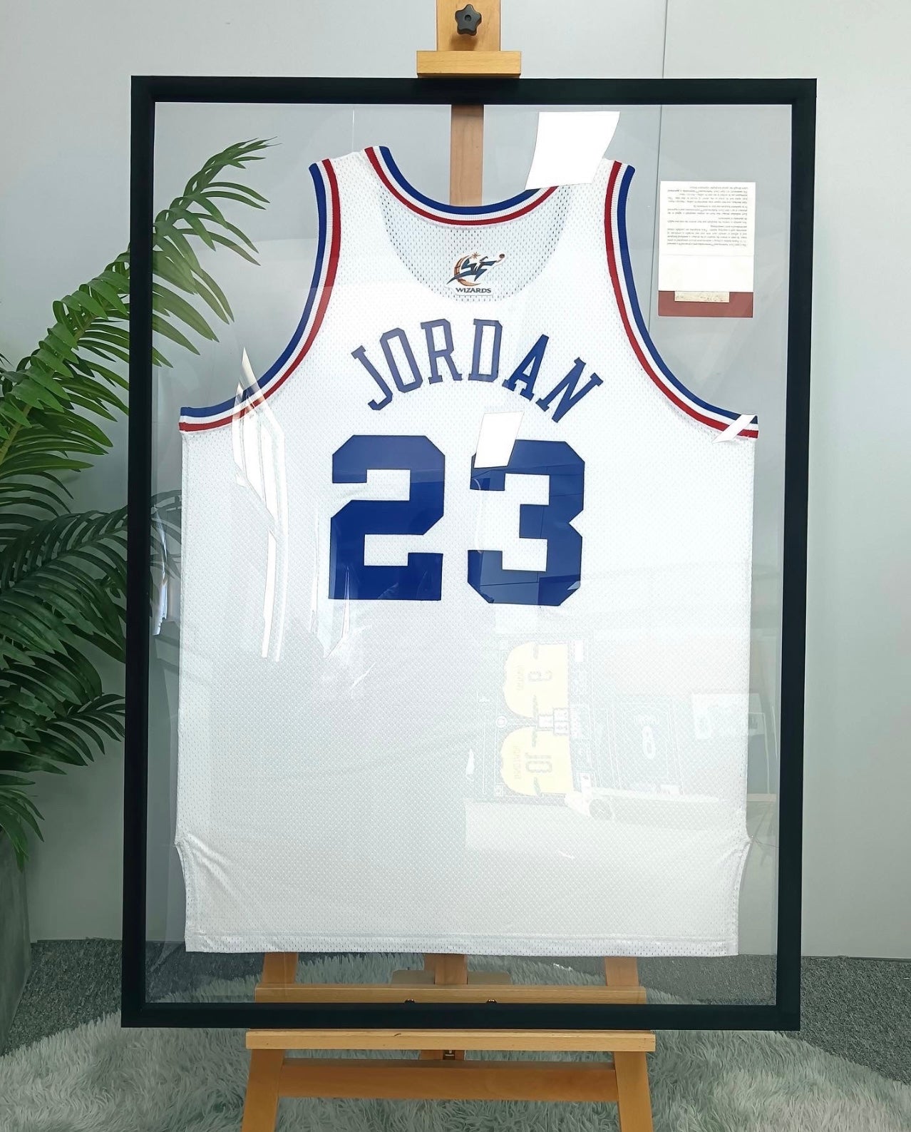 ALL-STAR Michael Jordan Autographed Jersey with Standard Design Framed 00073