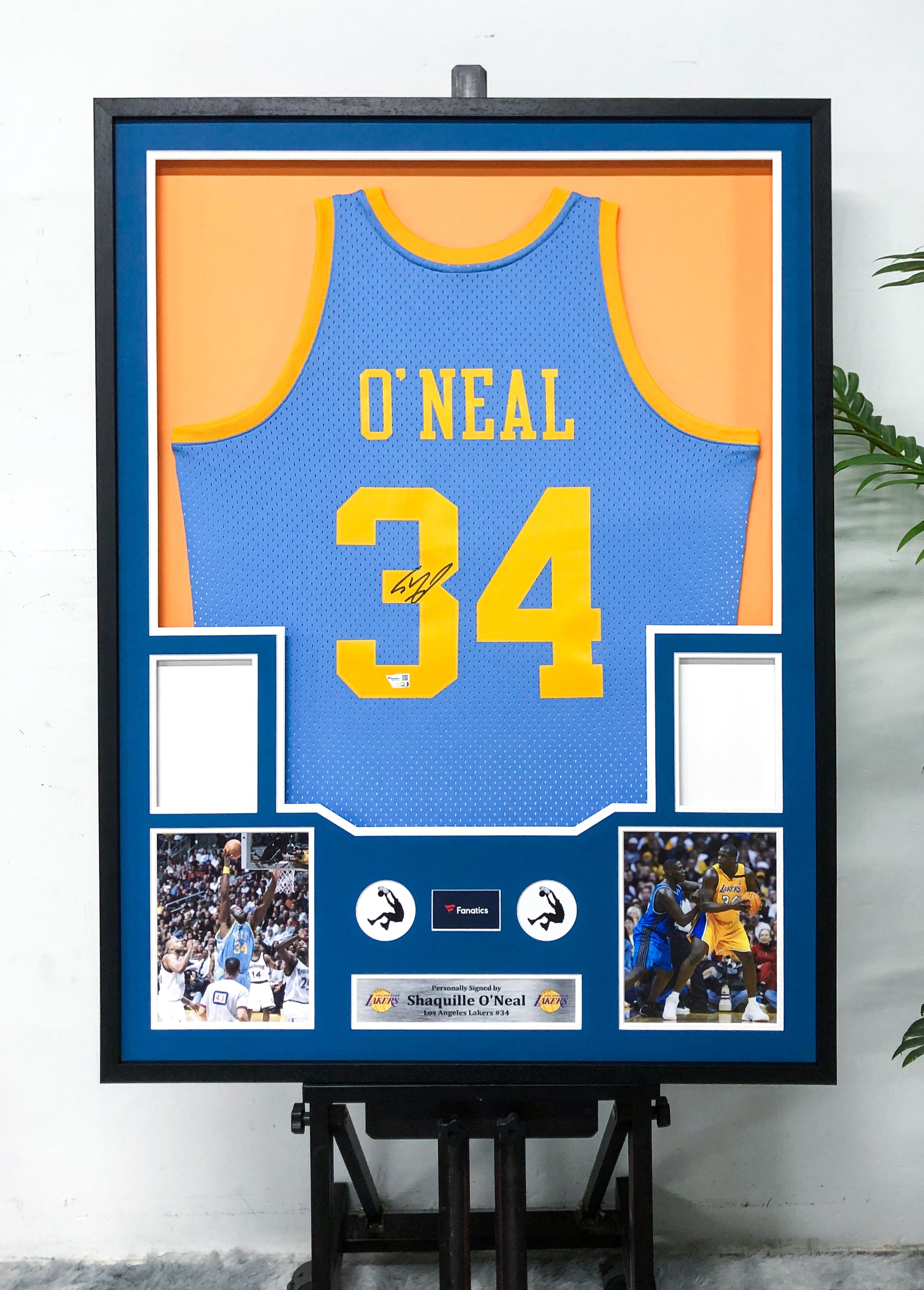 Shaquille O'Neal Los Angeles Lakers Jersey Framing  00018