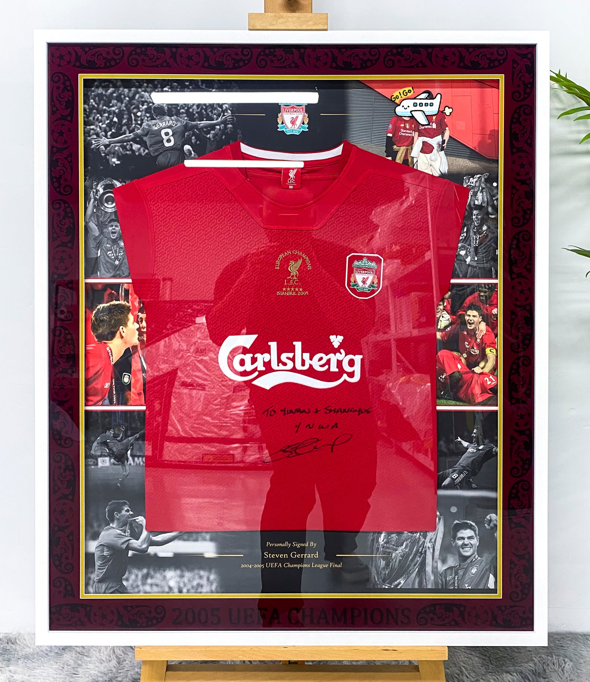 Steven Gerrard Liverpool FC Jersey Framing   00053