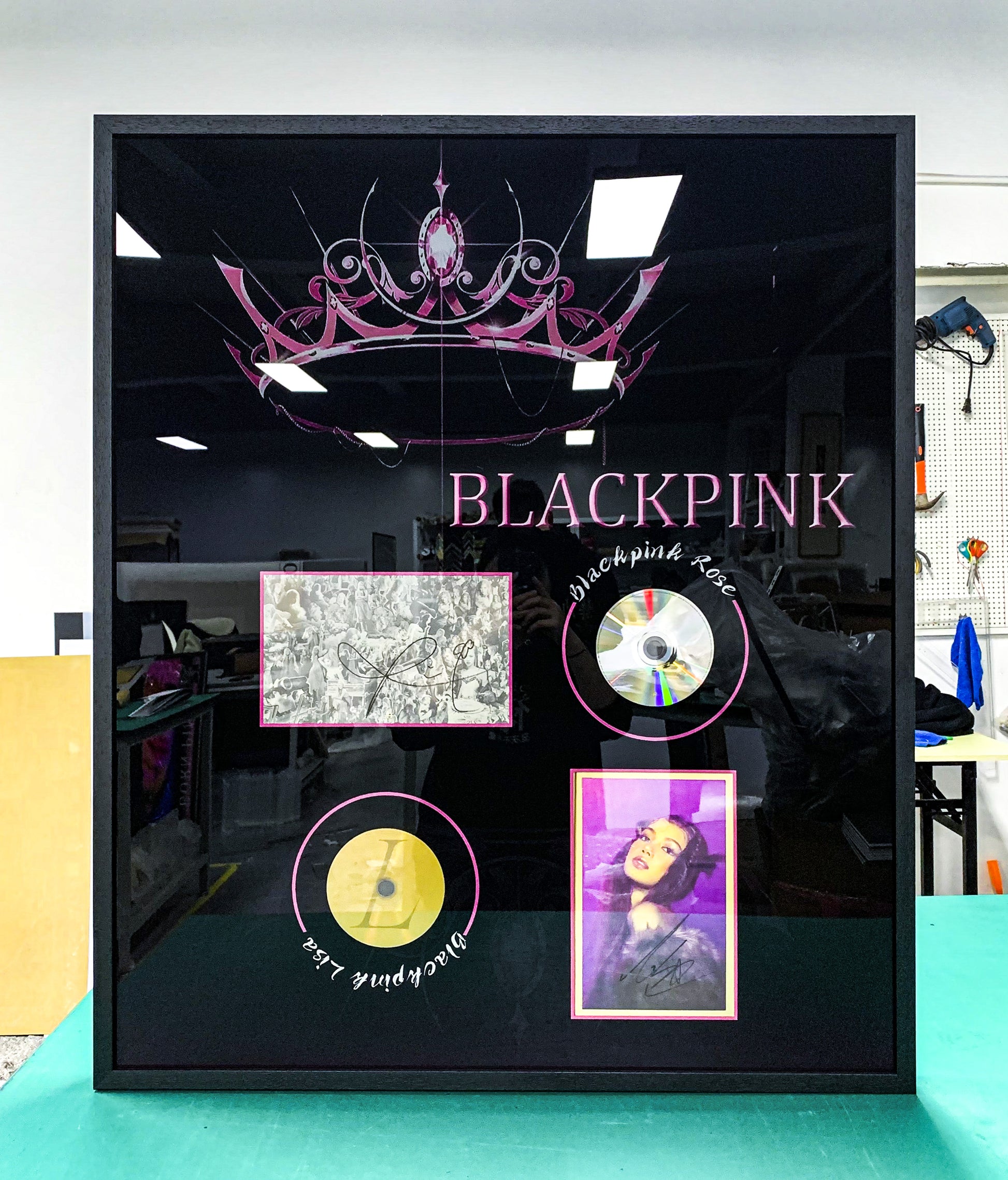 BLACKPINK vinyl records custom framing 000202