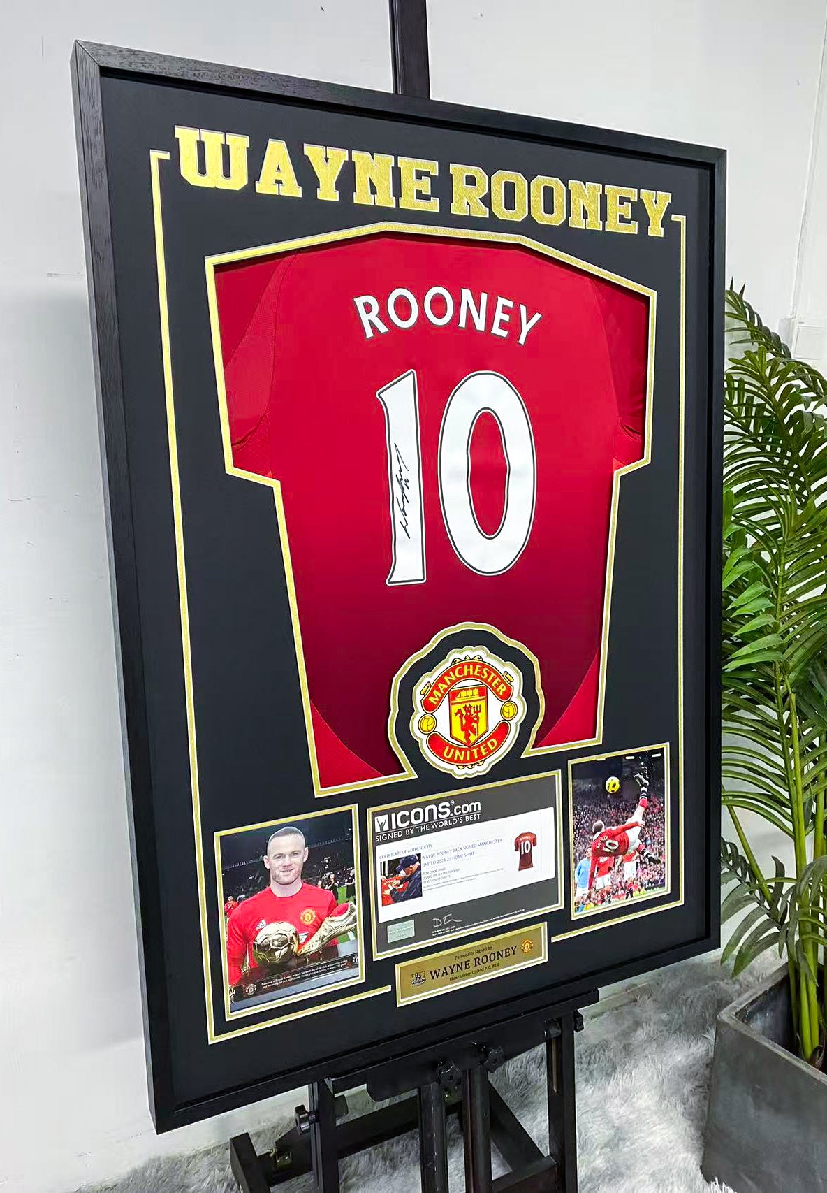 Wayne Rooney Manchester United Jersey Framing 000101