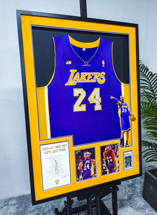 Kobe Bean Bryant Los Angeles Lakers Jersey Framing   00092