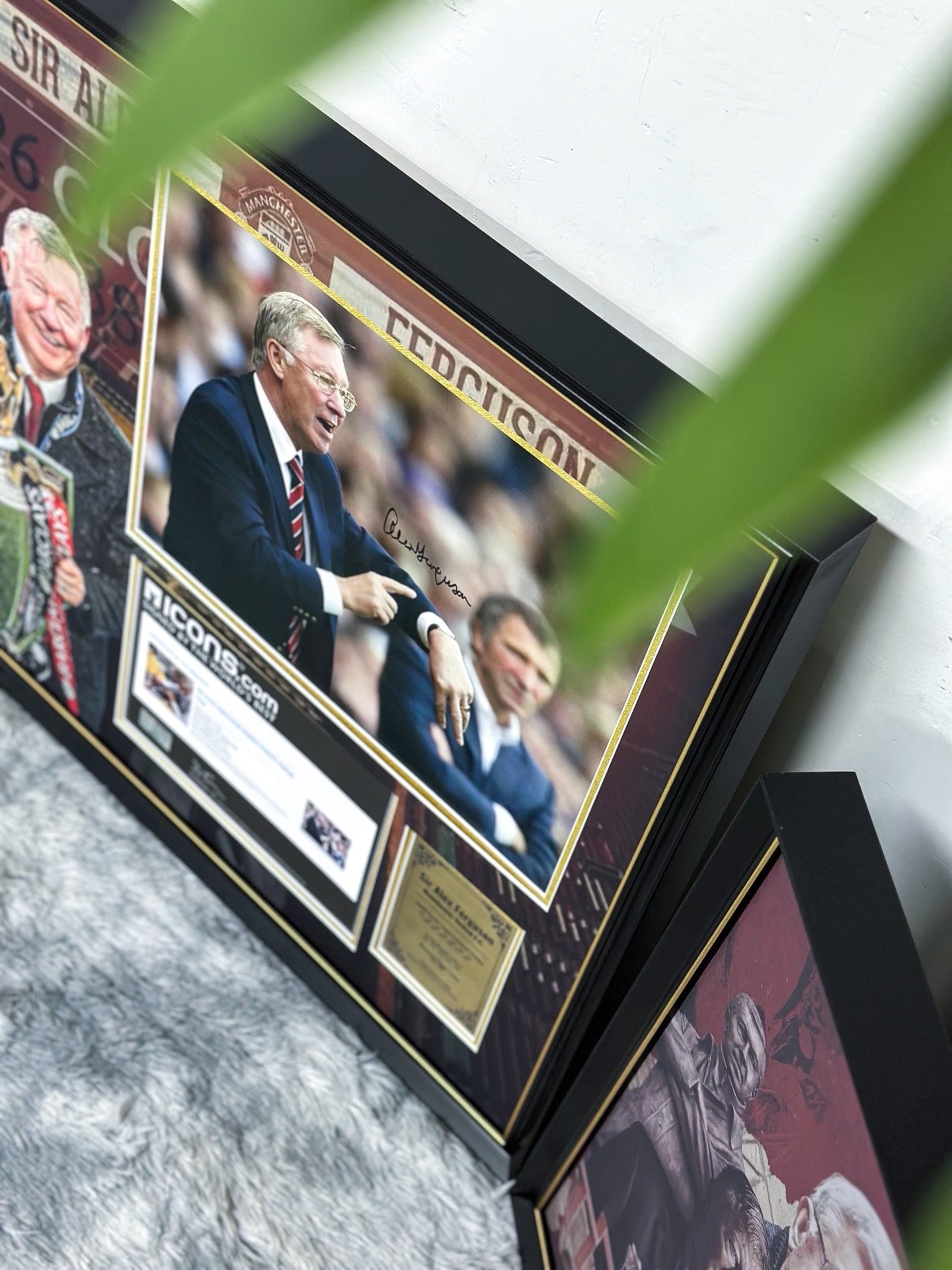 Manchester United Ferguson Poster with Personalized Custom Design Framed 000080