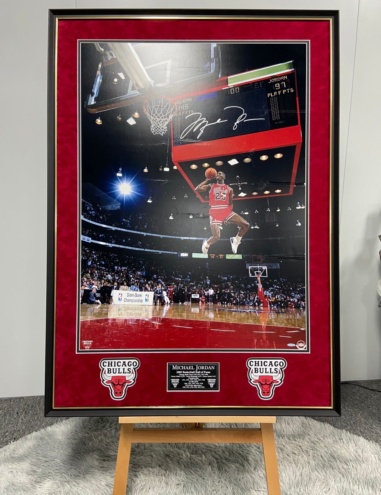 Michael Jordan Poster with Personalized Custom Design Framed 000068