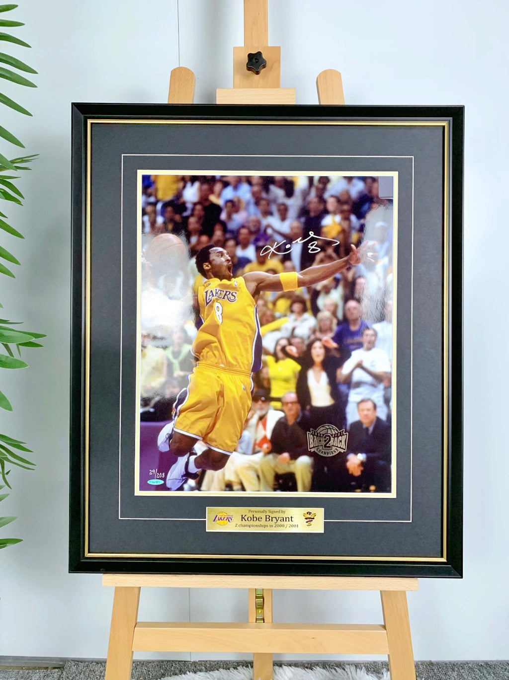 Kobe Bryant Poster with Personalized Custom Design Framed 000063