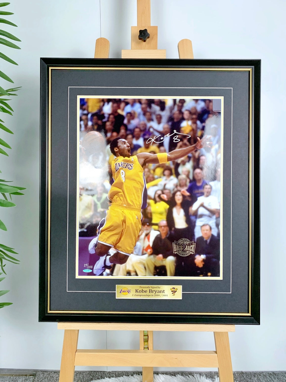 Kobe Bryant Poster with Personalized Custom Design Framed 000063