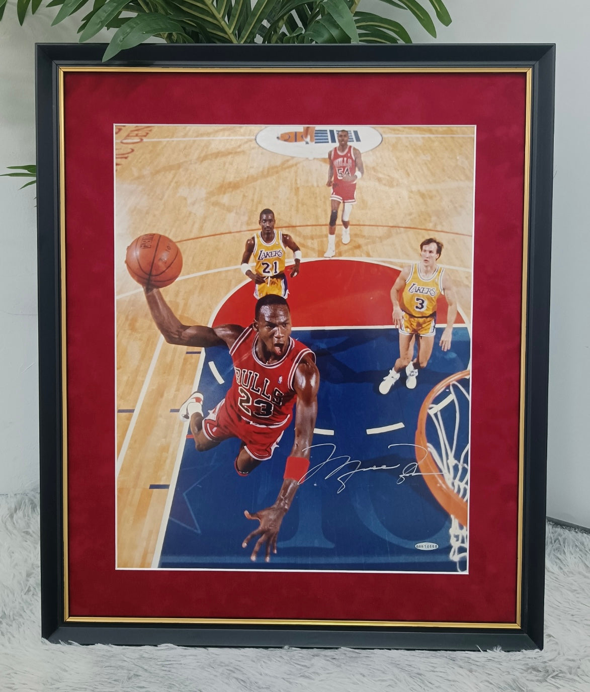 Michael Jordan Poster with Personalized Custom Design Framed 000062