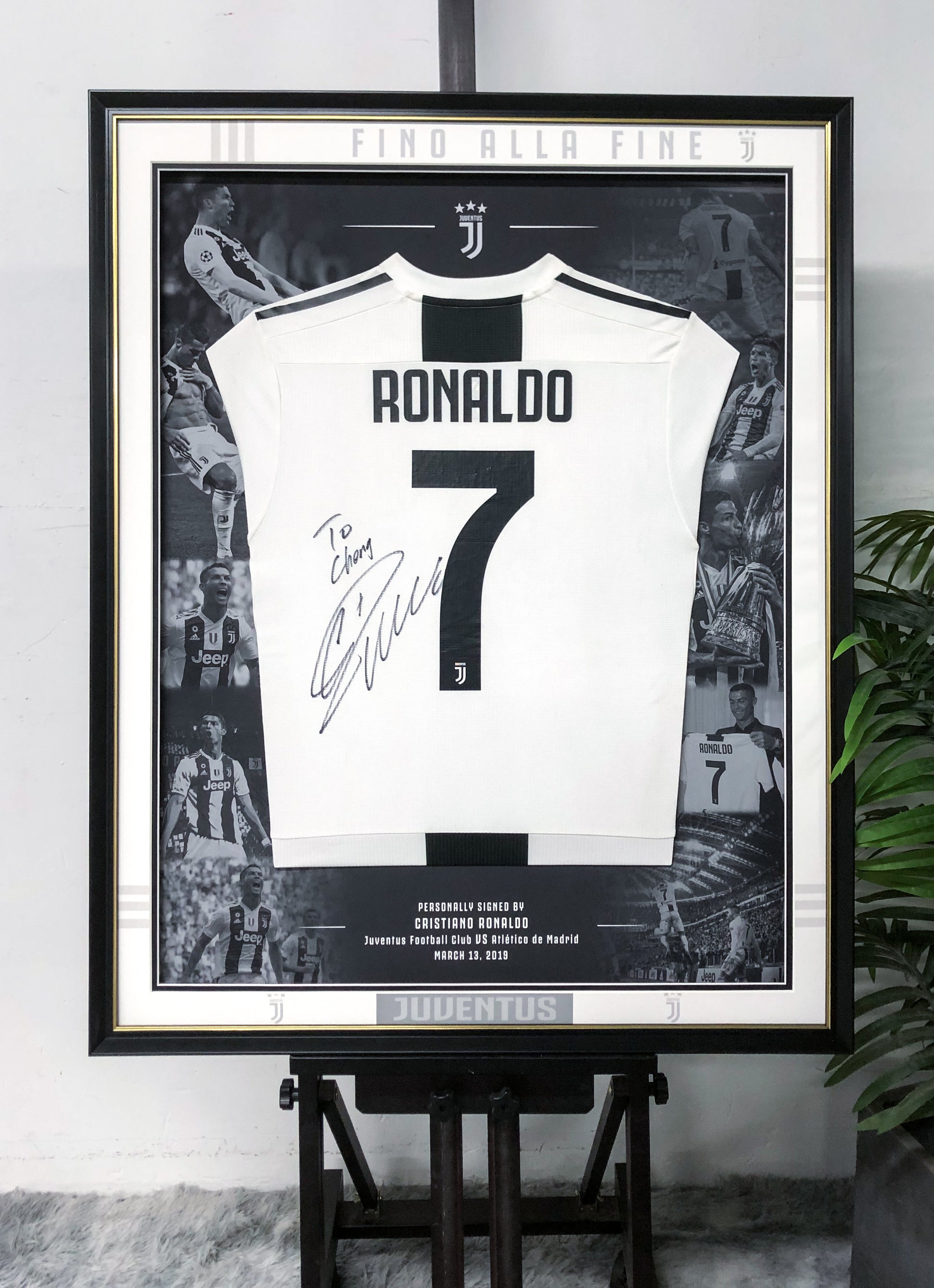 Cristiano Ronaldo Juventus FC Jersey Framing  000158