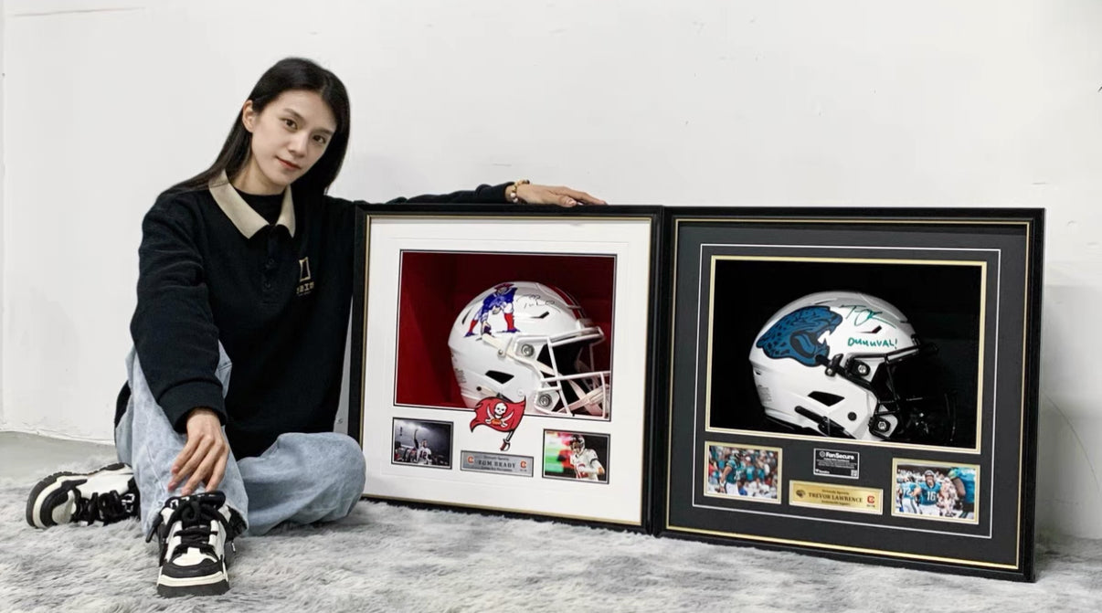 Tampa Bay Buccaneers Tom Brady Jacksonville Jaguars Trevor Lawrence Sentimental Item with Personalized Custom Design Framed000031