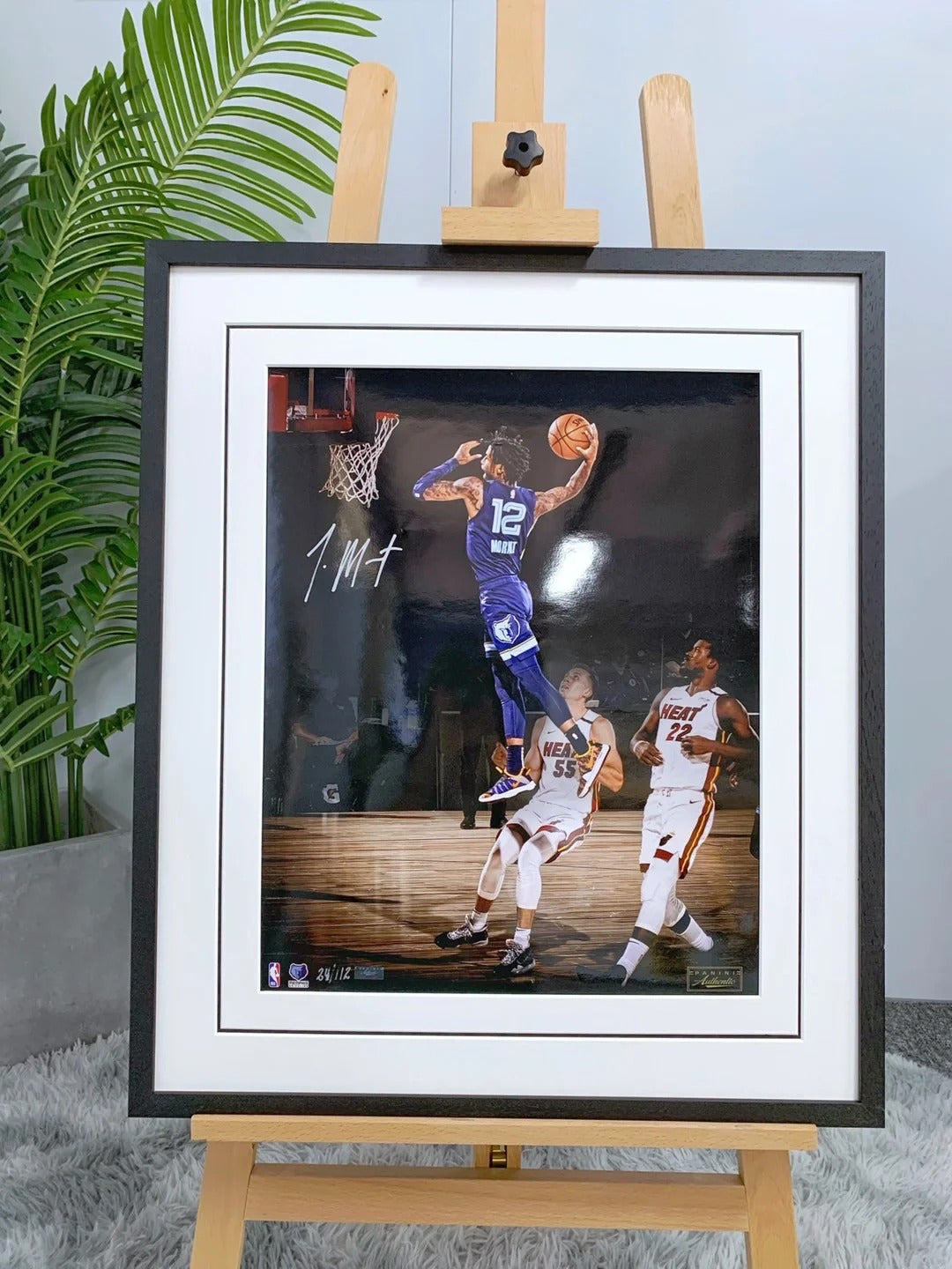 Memphis Grizzlies Ja Morant Poster with Personalized Custom Design Framed00004