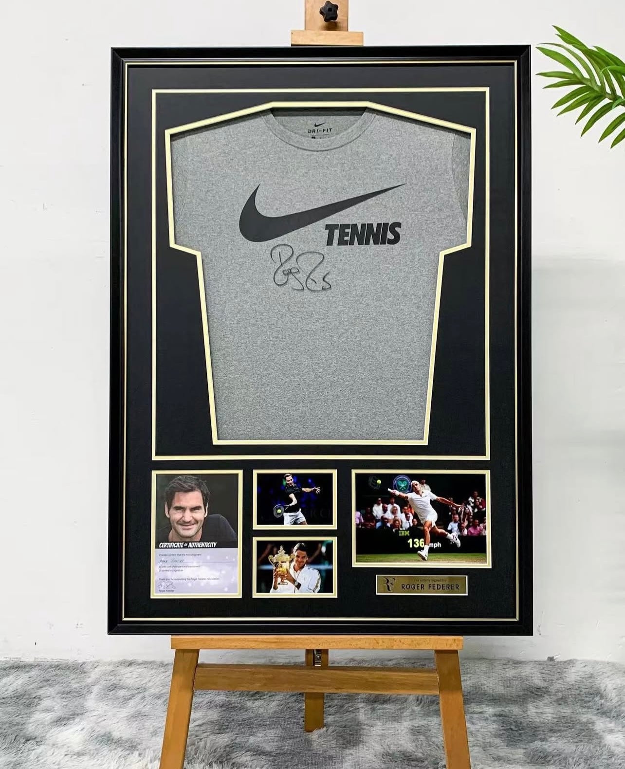 ROGER FEDERER Sentimental Item with Personalized Custom Design Framed 00079