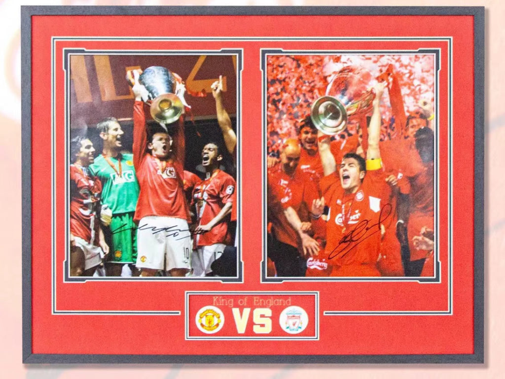 Manchester United Poster with Personalized Custom Design Framed 000027